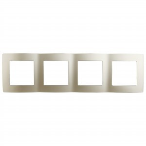 ЭРА 12 рамка СУ 4 мест. шампань, 12-5004-04 2343