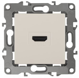 ЭРА 12 мех. роз. СУ HDMI слоновая кость, автоклеммы 12-3114-02 4304