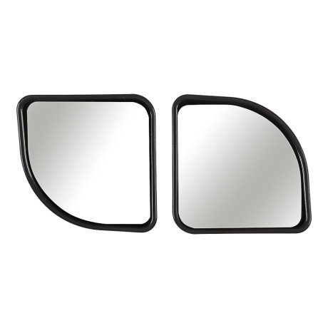 ЕРМАК Зеркало квадратное мертвой зоны, цвет черный 2шт, 50x50