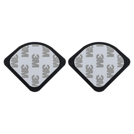 ЕРМАК Зеркало квадратное мертвой зоны, цвет черный 2шт, 50x50