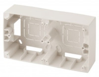 ЭРА 12 коробка-переходник ОУ для накл. монтажа 2 пост. роз. СУ слоновая кость 12-6102-02 5356