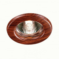 NOVOTECH 369714 NT12 371 красное дерево встр. неповорот. св-к IP20 GU5.3 50W 12V WOOD D82