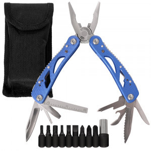 Мультитул 16,5*6,3*2см 14 функций металл/алюминий/эмалев.покрытие DA84-156 Мультидом