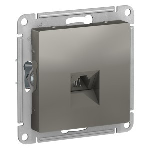 Systeme Electric AtlasDesign мех. роз. телеф. СУ 1 мест. сталь (пласт. осн., RJ-11) ATN000981