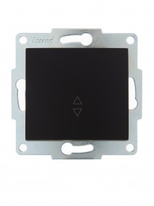 Lezard KARINA мех. выкл. СУ 1 кл. 10А (проходн.) чёрн. бархат (корп. ABS) 707-4288-105