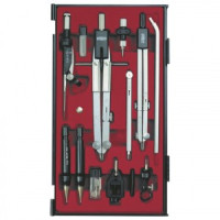 Готовальня профессиональная KOH-I-NOOR, 13 предметов, пластиковый пенал, 09452B0000PE 210459