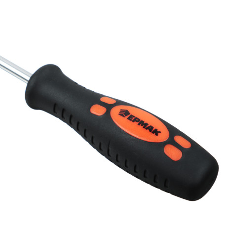 ЕРМАК Отвертка с прорезиненной ручкой PH1 5х100мм (+)