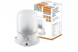 TDM св-к НПБ400 баня/сауна настен-потолоч. бел. IP54 60W основание-поликарб. Народный SQ0303-1501