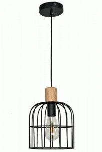 Navigator св-к подвесной 40W E27 черный металл шнур 1000мм 240x285 NLF-P-001-04 93302