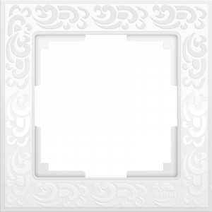"Werkel рамка СУ 1 мест. Floсk (белый) (WL05-Frame-01-white a028962)W0012301 a050808