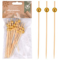 Шпажки для канапе &quot;Бусинки&quot; 12 см, н-р 24шт/уп, цена за уп (кратность 6!!!) VL2-284 Мультидом