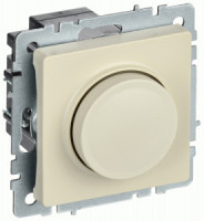 IEK BRITE мех. диммер СУ 1 мест. (600Вт) СС10-1-0-БрКр пластик бежевый BR-D20-0600-K10