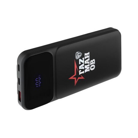 BY Газманов Аккумулятор мобильный, 10000мАч, встроенные кабели, индик.заряда, светящийся логотип