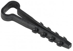 IEK дюбель-хомут d=5-8мм (прямоуг., длина 45мм) нейлон черный (в уп. 100шт) UHH36-5-8-100