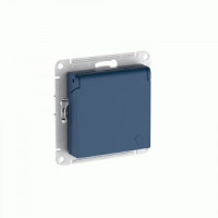 Systeme Electric ATLASDESIGN мех роз СУ 1 мест.(земля)шт,крыш,16А(автоклем)АКВАМАРИН ATN001146S (5!)