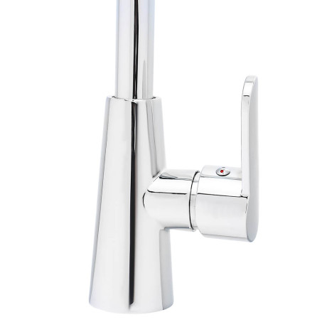 СоюзКран Смеситель для кухни, поворотный излив 25см, керам. картридж 40мм, хром, SK01-R118