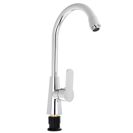 СоюзКран Смеситель для кухни, поворотный излив 25см, керам. картридж 40мм, хром, SK01-R118