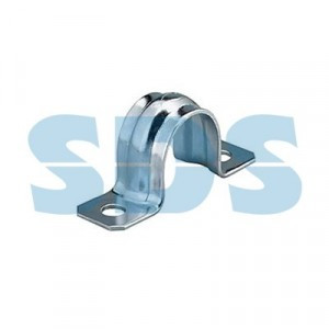 REXANT скоба метал. (сталь) СМД 16-17 , 2-х лапк. для металлорукава, 100 шт/уп 28-1026-1