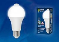Uniel SMART ЛОН A60 E27 12W(900lm) 4000K 4K датч.движ/датчик освещ. LED-A60-12W/4000K/E27/PS+MS