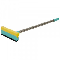 Стекломойка (ручка+насадка+скребок) поролон 20см, ручка телескоп 110см 104080 Рыжий кот