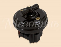 МЕЗОНИНЪ выкл. СУ прох. поворот. 2 полож. без рамки (1 кл) 10А  ЧЕРНЫЙ фарфор GE70404-05k