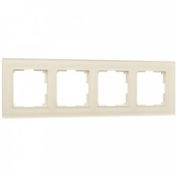 Werkel рамка СУ 4 мест. Favorit (молочный, стекло) W0041141 a058816