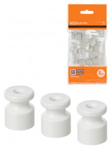 TDM РЕТРО Изолятор (ABS-пластик) белый (уп.10 шт, цена за шт.) SQ2804-0001