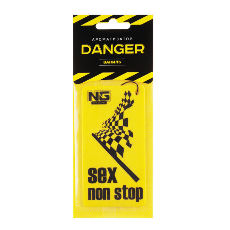 NEW GALAXY Ароматизатор бумажный Danger/Sex non stop, 8гр., ваниль