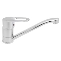 СоюзКран Смеситель для кухни, низкий излив 25см, керам. картридж 40мм, хром, цинк, SK01-I125