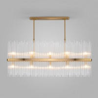 Bogate&#039;s св-к подвес. 10x60W 1200х170х940 мет. прозр./латунь Allure Умный дом 486/10 a065772