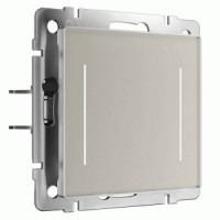 Werkel мех. выкл. СУ 2 кл. сенсорный с подсветкой (дымчатый) W4522014