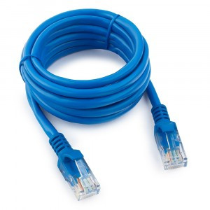 Cablexpert патч-корд UTP cat5e, 2м, литой, многожильный (синий)