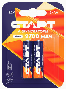 Ак-р СТАРТ HR6 2700mAh AA/R6 Ni-MH BL2