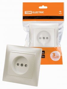 TDM Лама роз. СУ 1 мест. 10А 250В, шторки перламутр SQ1815-0810