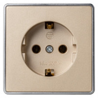 Smartbuy Сириус роз. ОУ 1 мест. 16А (земля) шампань SBE-07w-16-S1-Z
