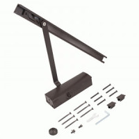 Доводчик дверной NOTEDO DC-075 SL+HO BROWN со скользящей тягой, с фикс. до 60 кг (10)