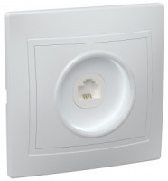 IEK КВАРТА РТ10-КБ роз. СУ 1 мест. телеф. бел. ETK10-K01-DM