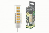 TDM G4 220V 7W(665lm) 3000К 2K, 18,5x57мм пластик SQ0340-0219