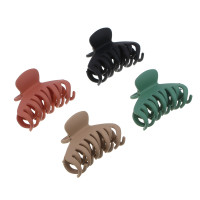 Краб для волос ЮНИLOOK, 6,5см, пластик, 4 цвета, ACS-106