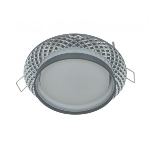 Ecola GX53SP 5375 св-к встраив. СПОТ Сетка матовый Черный/Алюм 110x52 SP531BECB (10!)