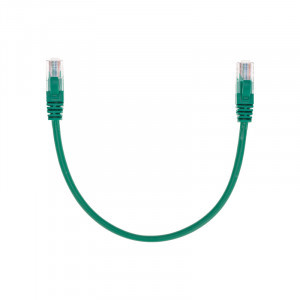 REXANT коммутац. шнур (патч-корд) U/UTP, cat5e, 0,3м, литой, RJ45-RJ45, LSZH, зеленый, 02-0106-03