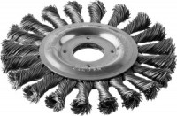 ЗУБР &quot;ПРОФЕССИОНАЛ&quot;. Щетка дисковая для УШМ, плетеные пучки стальной проволоки 0,5мм, 125х22мм