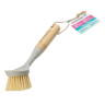 Щетка для посуды круглая d 60х230 мм, бамбуковая рукоятка, Home Palisad