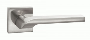 Ручка дверная компл.квадрат.основ. PUERTO Пастьера никель матовый INAL 535-03 SN
