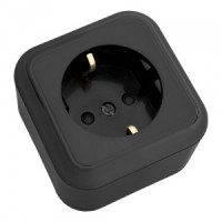 Bylectrica ПРАЛЕСКА роз. ОУ 1 мест. земля шт. черный, (РА16-280 черный)