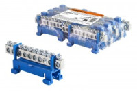 TDM Шина "N" нулевая с изолятором на DIN-рейку 6x9мм стойка мал. 10 групп никел. (10!) SQ0801-0322