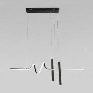 EUROSVET св-к св/д подвес. люстра 36W(1315lm)  4200K 4K 170x1000x350(1200) металл черный a060617