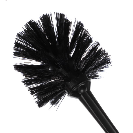 Ёрш для туалета "Tule" Full Black, без подставки, пластик, чёрный, щетина чёрная