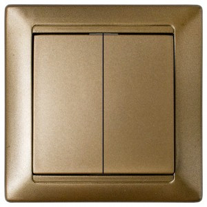 Bylectrica СТИЛЬ выкл. 2 кл. СУ бронза, (С510-803 бронза)