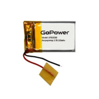 Ак-р Li-Pol GoPower LP302030 PK1 3.7V 130mAh (1/10/250)